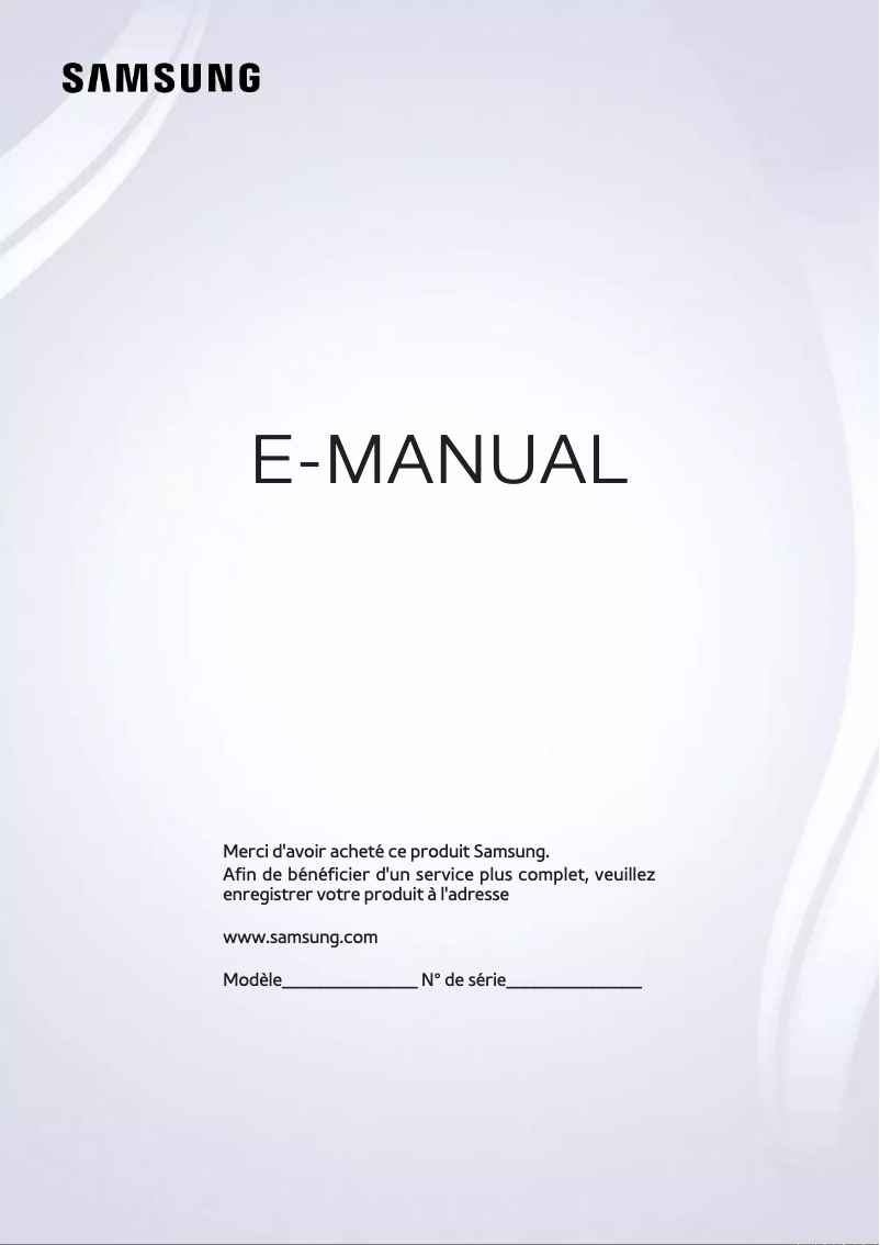 Image de la première page du manuel de l'appareil UE78JS9500L