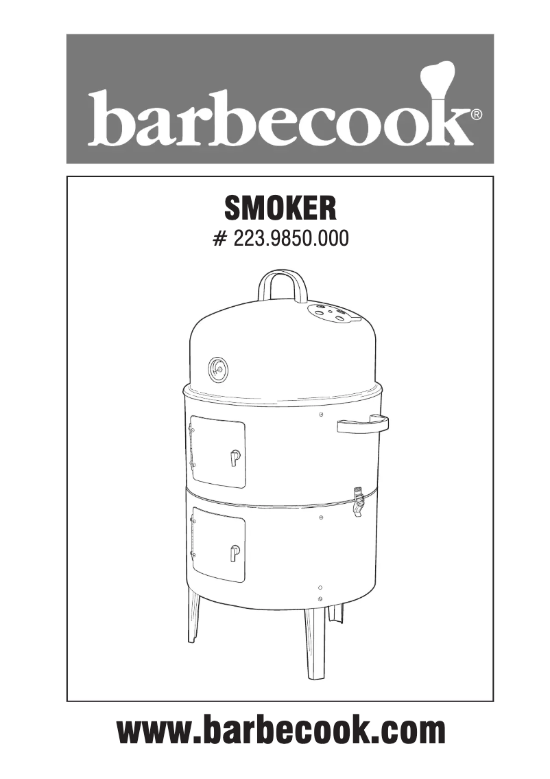 Page n°1 - Manuel utilisateur Barbecook Rookoven L
