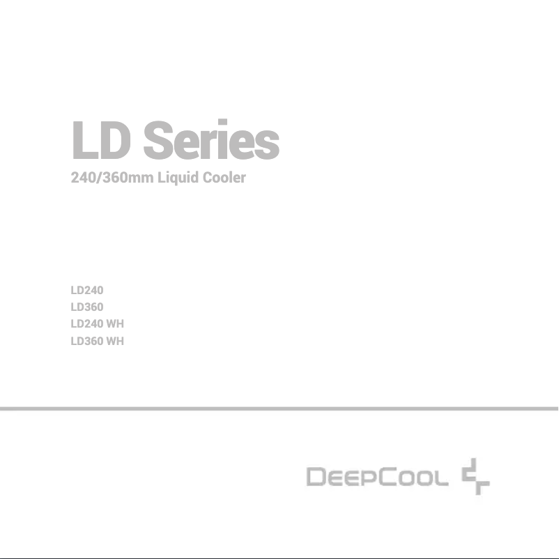 Page n°1 - Manuel utilisateur DeepCool LD240