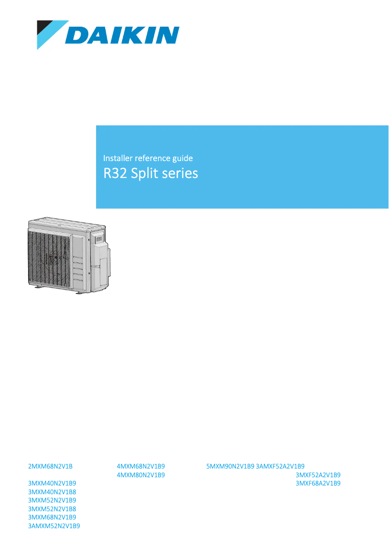 Image de la première page du manuel de l'appareil 4MXM80N2V1B9