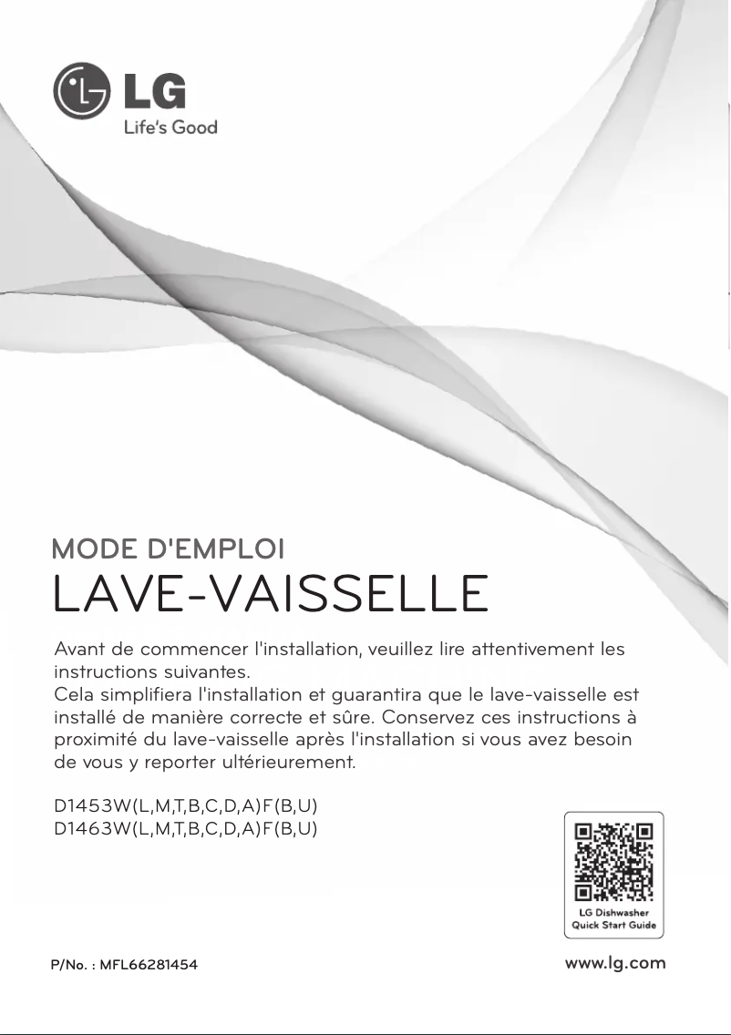 Image de la première page du manuel de l'appareil D1463MF