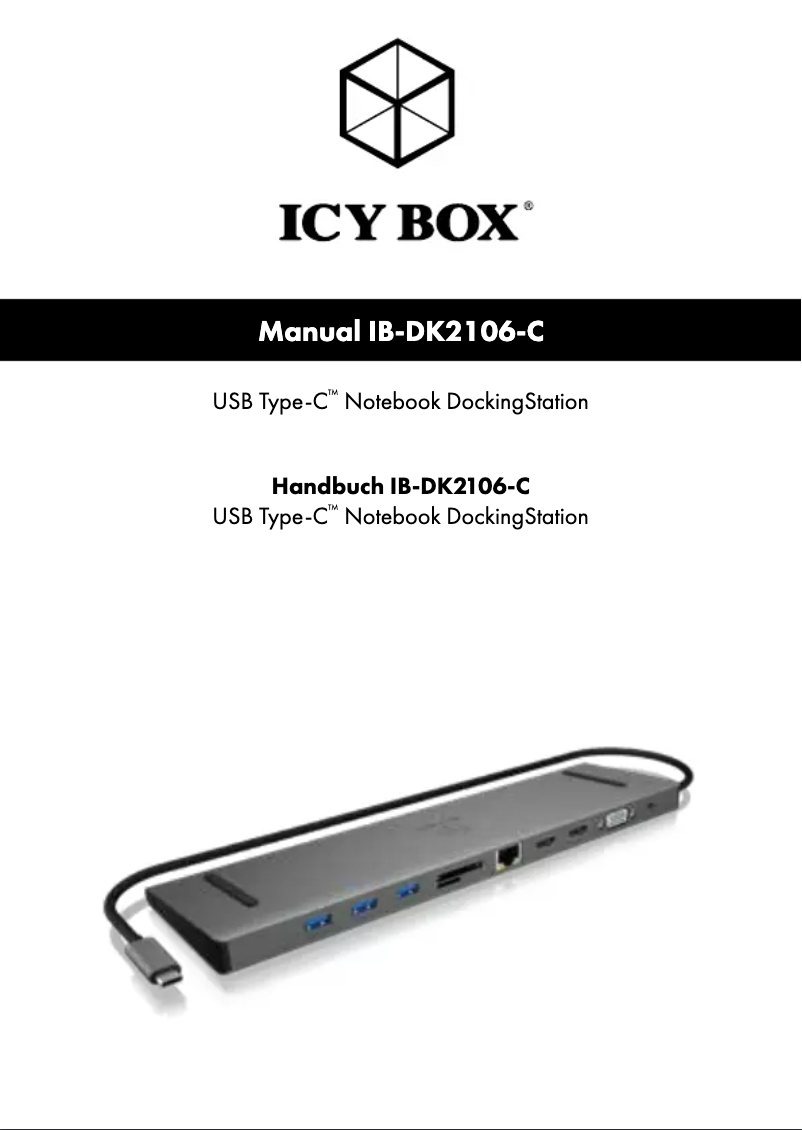 Página 1 del manual Manual de usuario Raidsonic IB-DK2106-C