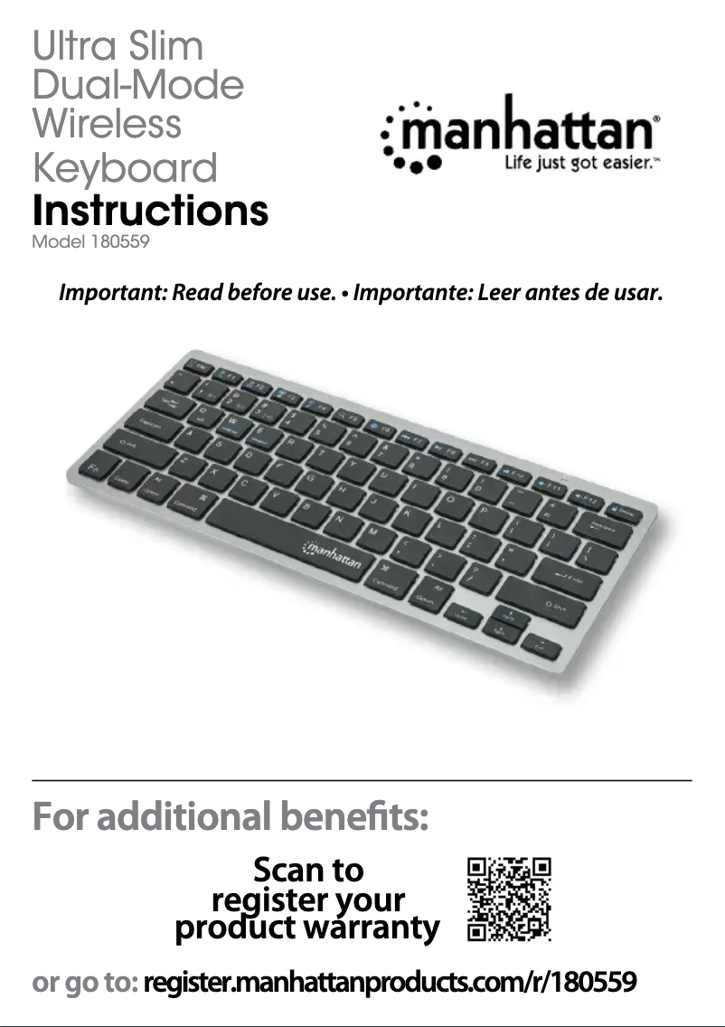 Page n°1 - Manuel utilisateur Manhattan 180559