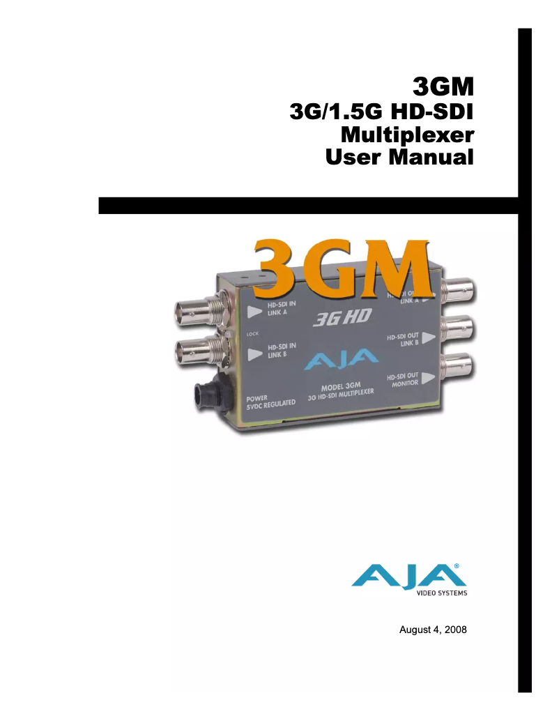 Image de la première page du manuel de l'appareil 3GM