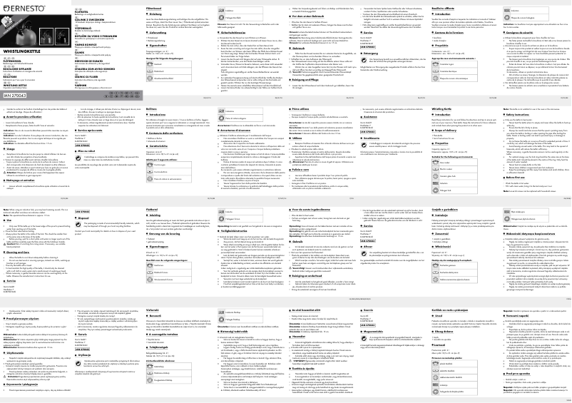 Page 1 de la notice Manuel utilisateur Ernesto IAN 270043