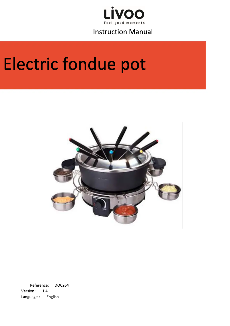 Image de la première page du manuel de l'appareil DOC264