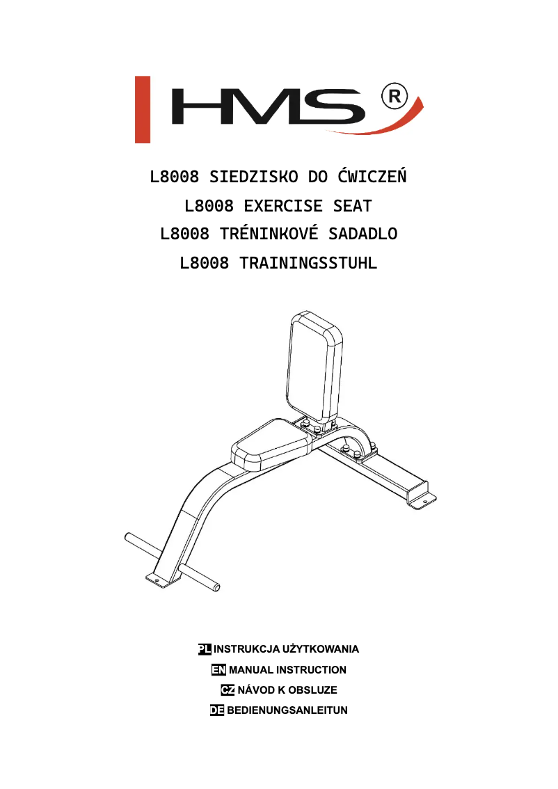 Page n°1 - Manuel utilisateur HMS Premium L8008