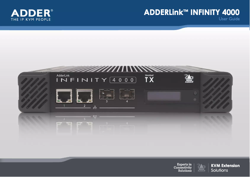 Page 1 de la notice Manuel utilisateur Adder ALIF4021R