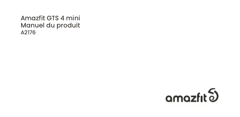 Page n°1 - Guide de démarrage rapide Amazfit GTS 4 Mini