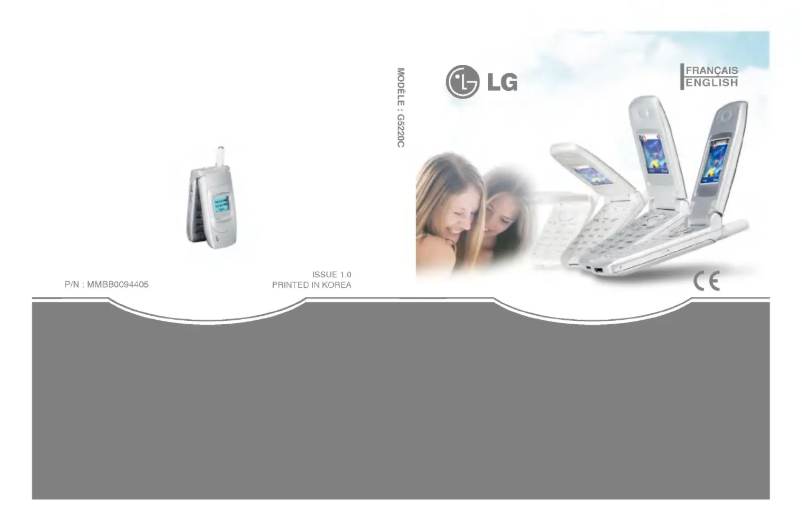 Page 1 de la notice Manuel utilisateur LG G5220C