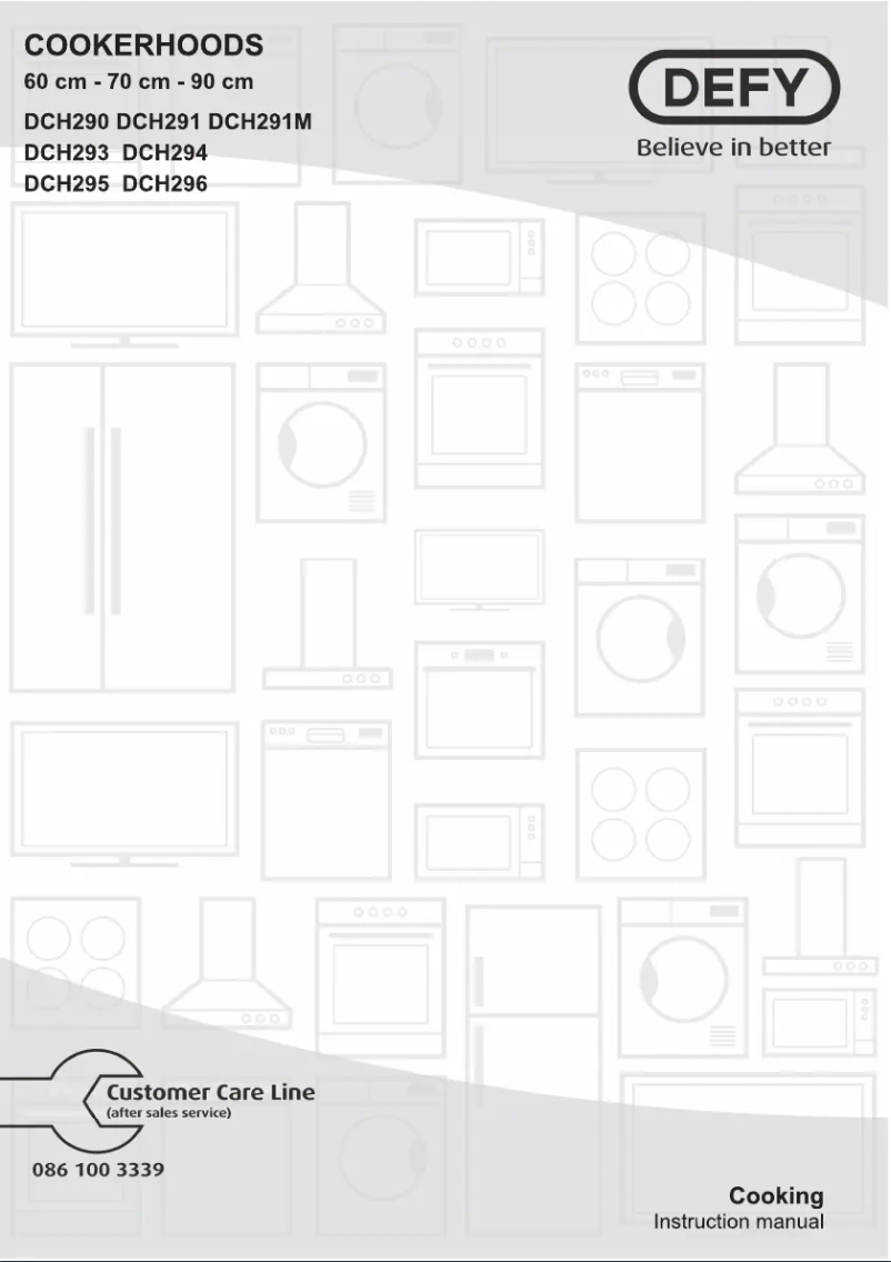 Page n°1 - Manuel utilisateur Defy DCH 294