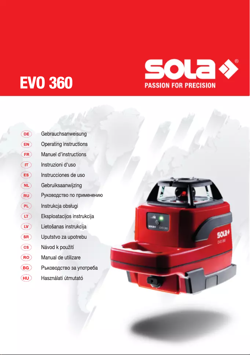 Page n°1 - Manuel utilisateur Sola Evo 360