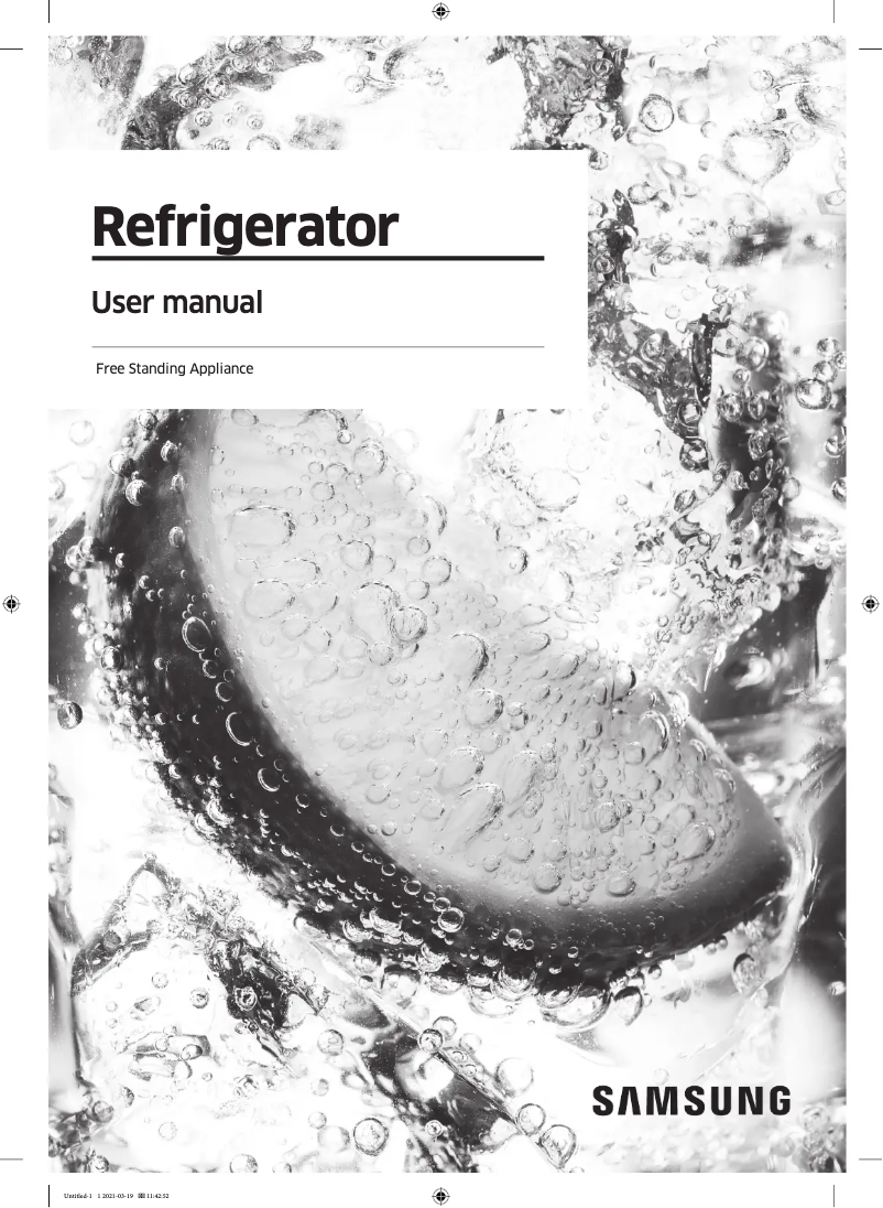Image de la première page du manuel de l'appareil SRF9300BFH
