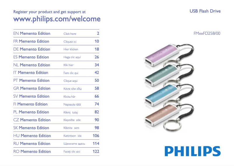 Page n°1 - Mode d'emploi Philips FM04FD25B