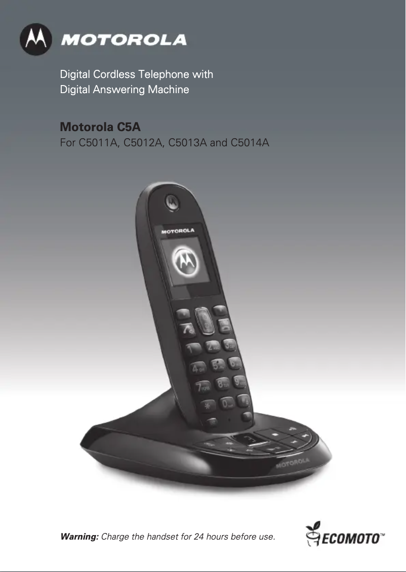 Image de la première page du manuel de l'appareil C5012A