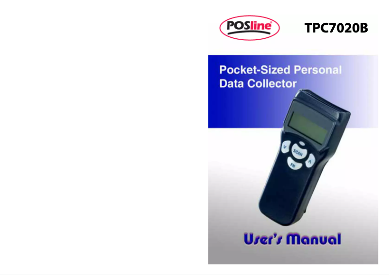 Page n°1 - Manuel utilisateur POSline TPC7020C