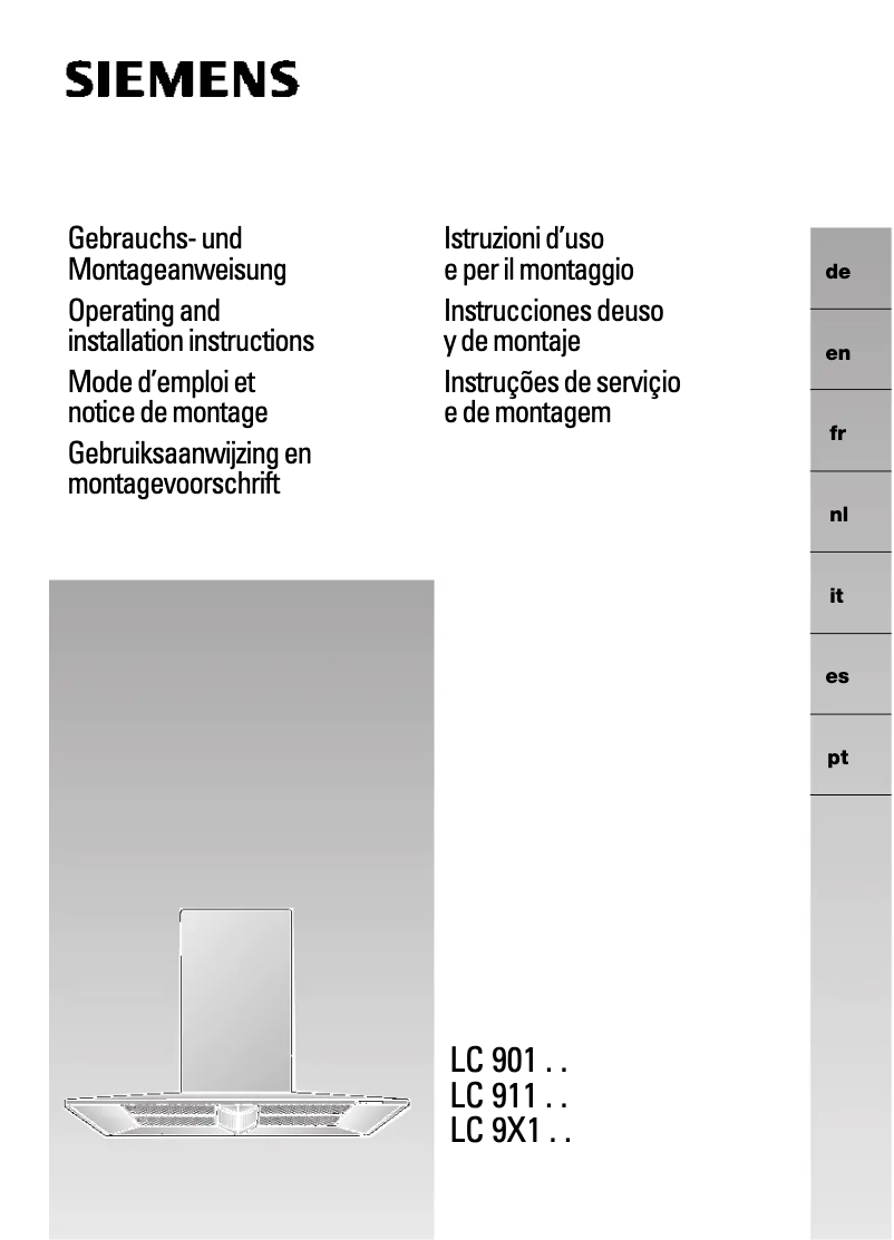 Page n°1 - Mode d'emploi Siemens LC90150
