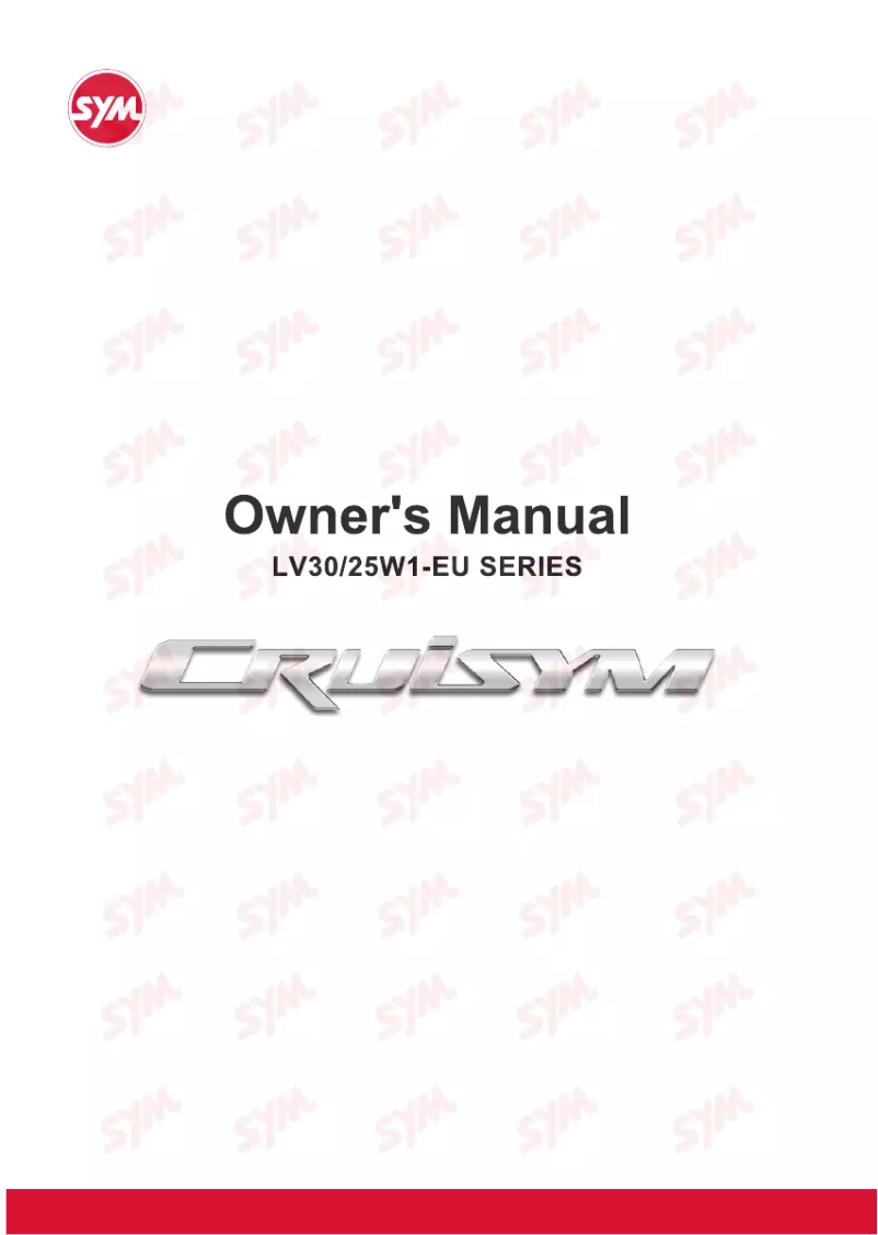 Image de la première page du manuel de l'appareil Cruisym 300