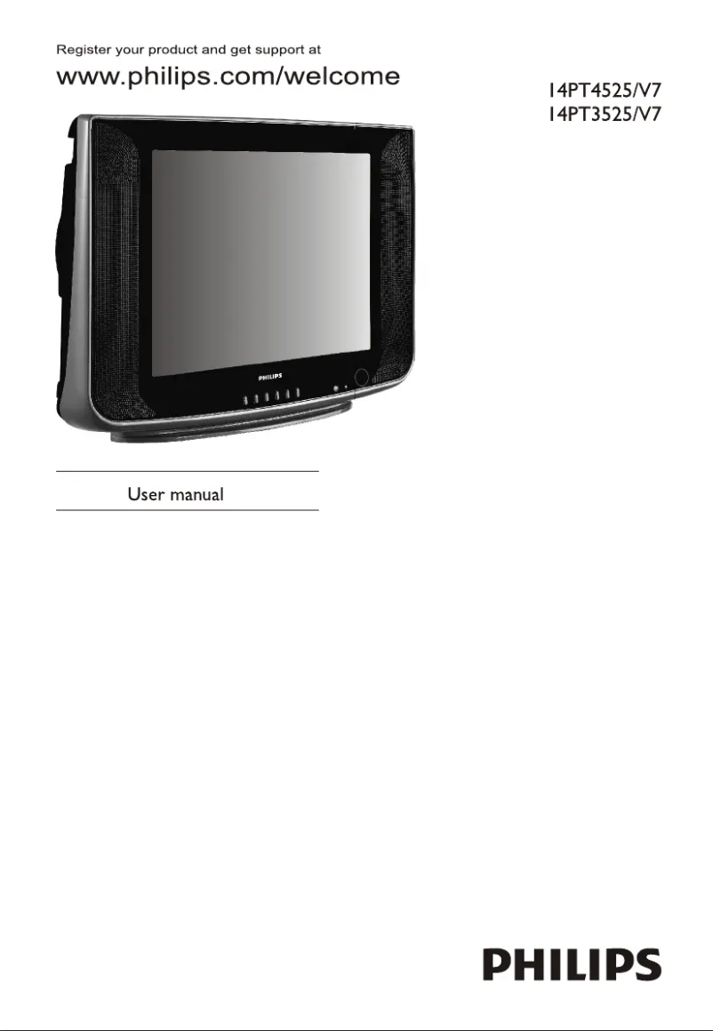 Page n°1 - Manuel utilisateur Philips 14PT3525