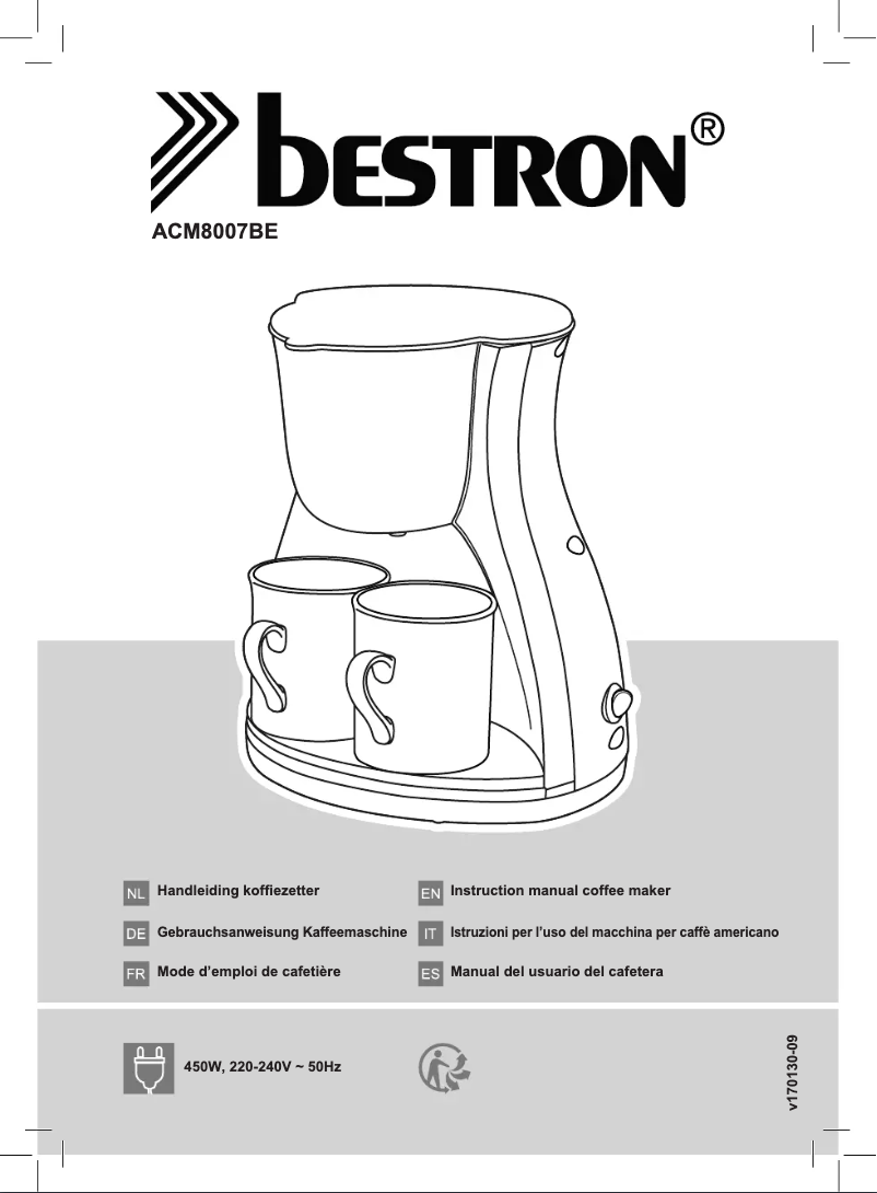Image de la première page du manuel de l'appareil ACM8007BE