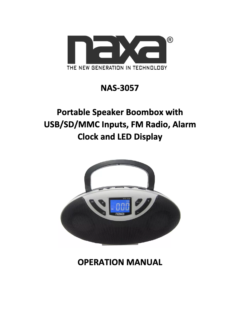 Imagen de la primera página del manual del dispositivo NAS-3057