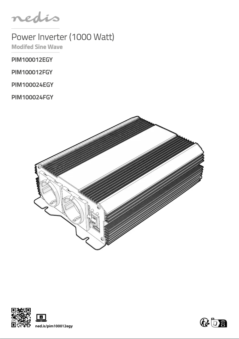 Page 1 of the manual User Manual Nedis PIM100024FGY