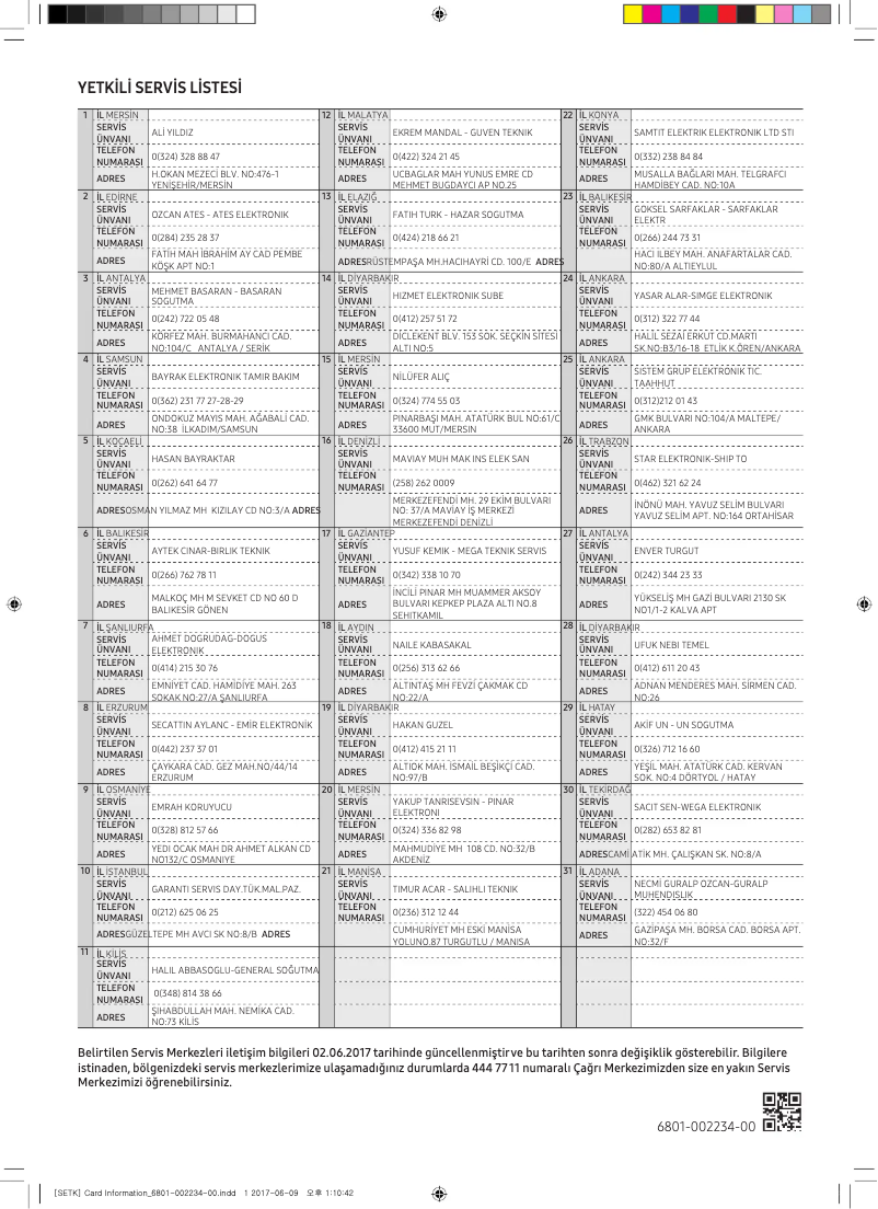 Page n°1 - Manuel utilisateur Samsung AQ18TSMN
