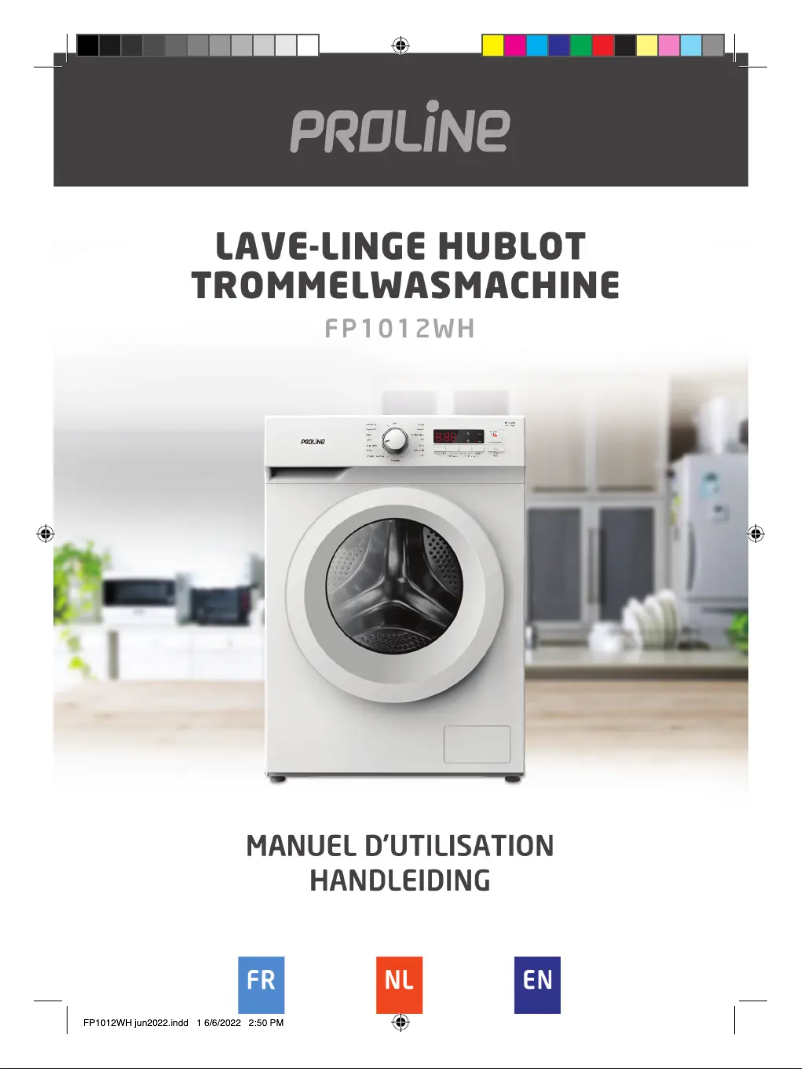 Page 1 de la notice Manuel utilisateur Proline FP1012WH