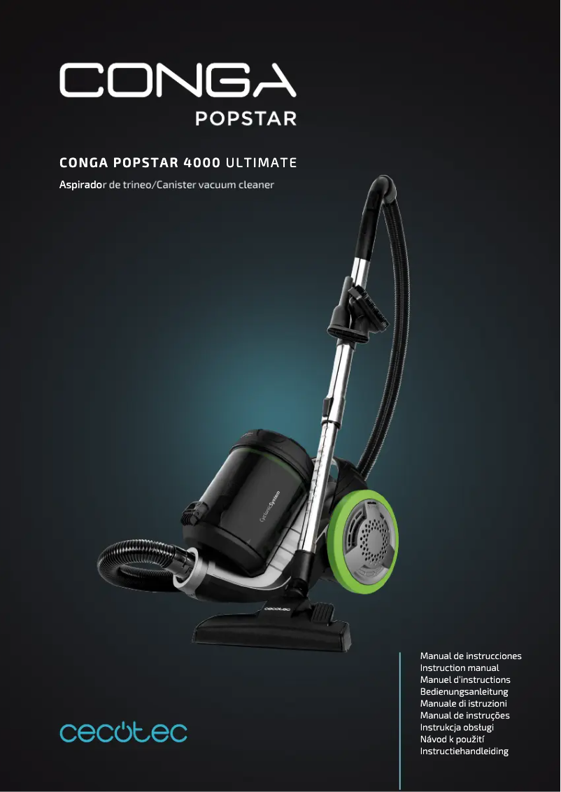 Page 1 de la notice Manuel utilisateur Cecotec Conga PopStar 4000 Ultimate