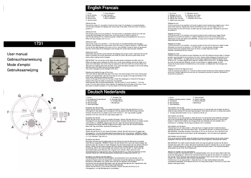 Page n°1 - Manuel utilisateur Davis 1731