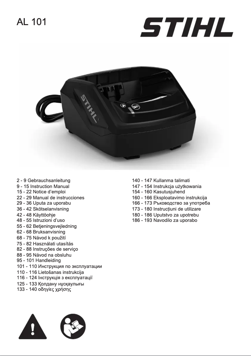 Page 1 de la notice Manuel utilisateur Stihl AL 101
