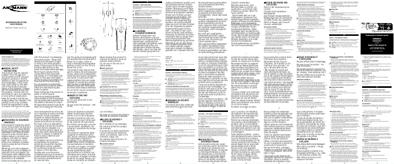 Image de la première page du manuel de l'appareil LED 50 LUX