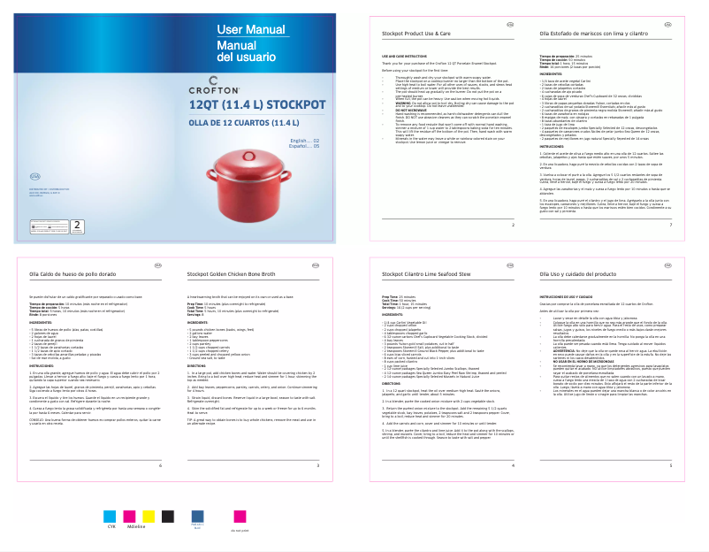 Page n°1 - Manuel utilisateur Crofton 12 Qt. Porcelain Enameled Stockpot 53490