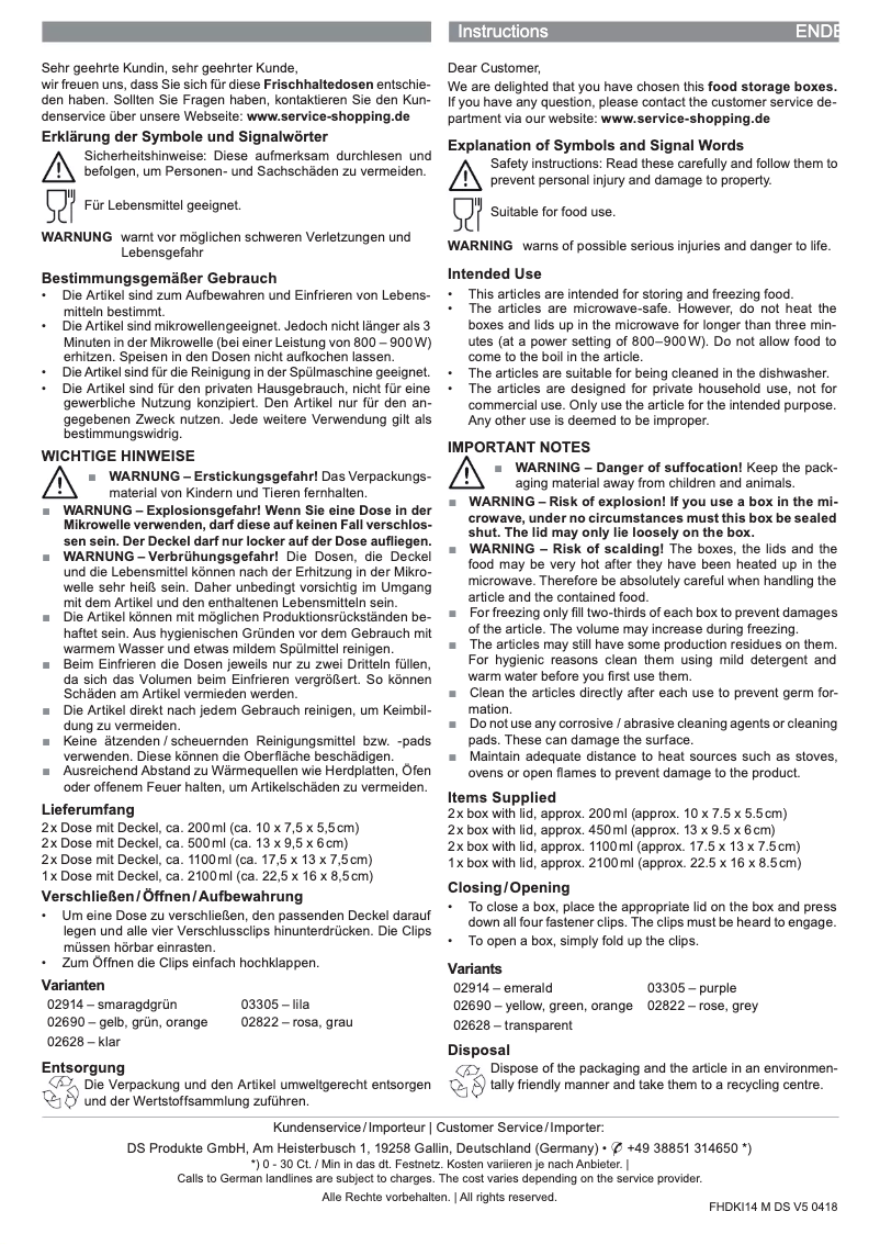 Page 1 de la notice Manuel utilisateur Gourmetmaxx 02482