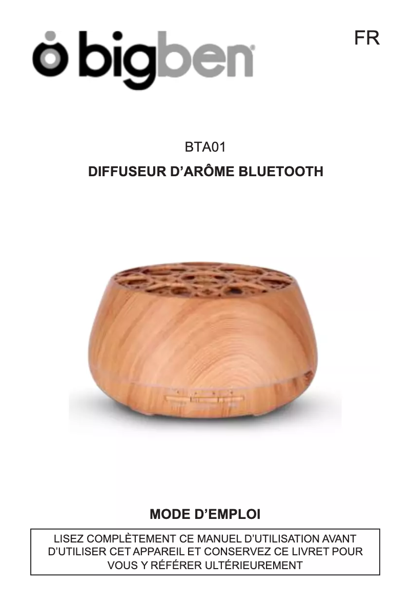 Página 1 del manual Manual de usuario Bigben BTA01