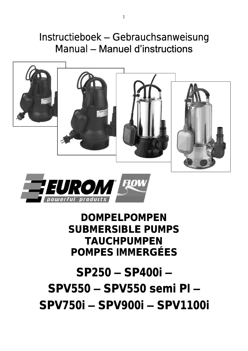 Imagen de la primera página del manual del dispositivo SPV900i