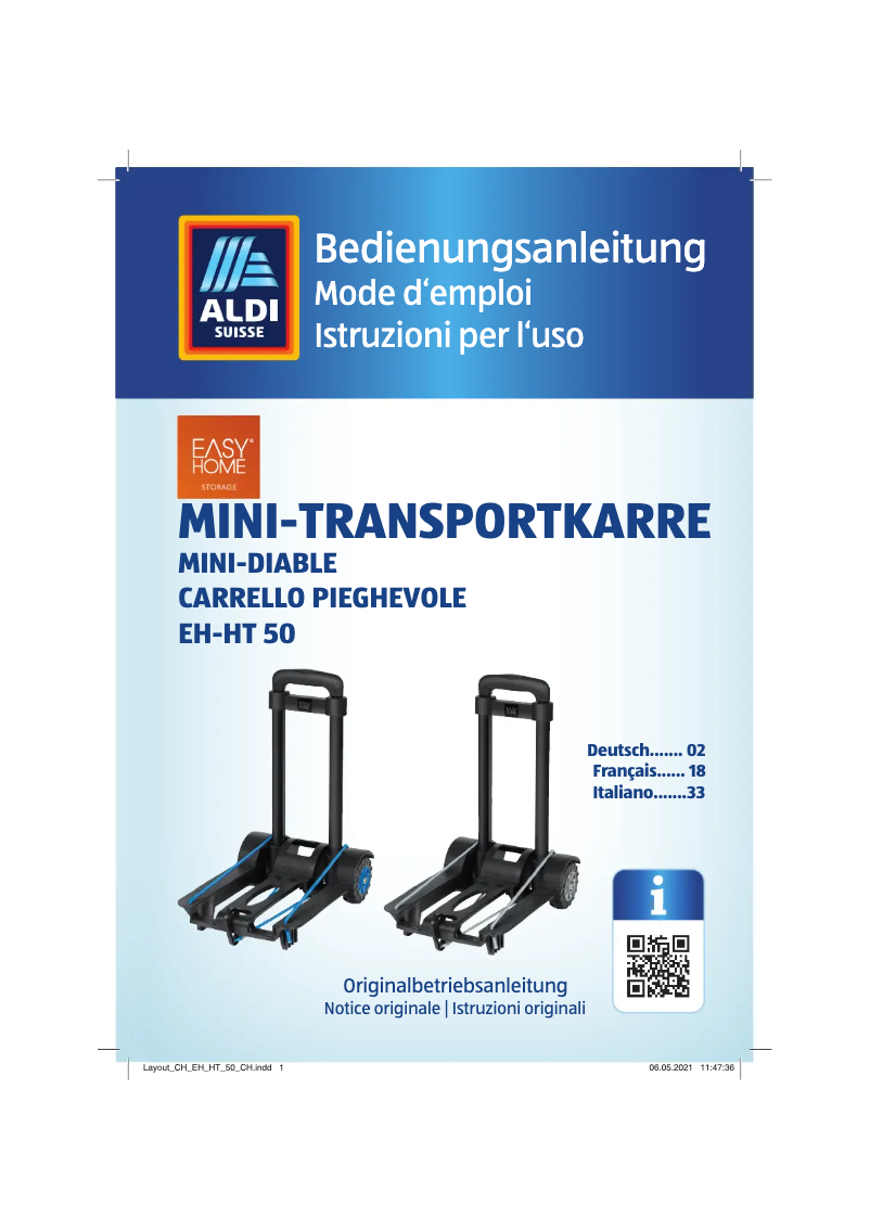 Page 1 de la notice Manuel utilisateur Easy Home EH-HT 50