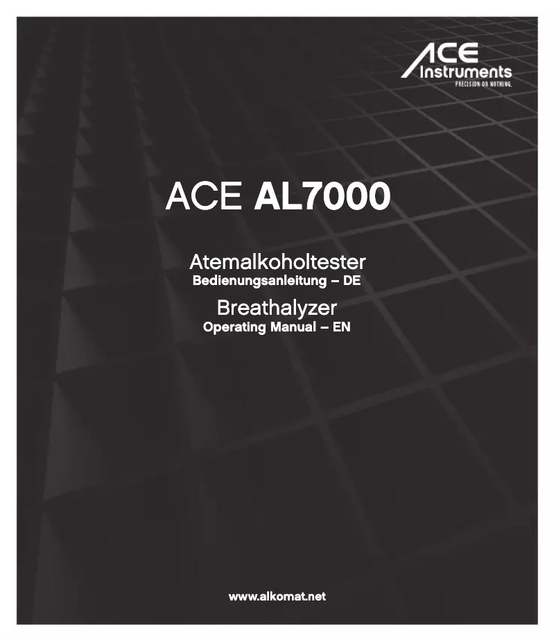Image de la première page du manuel de l'appareil AL7000
