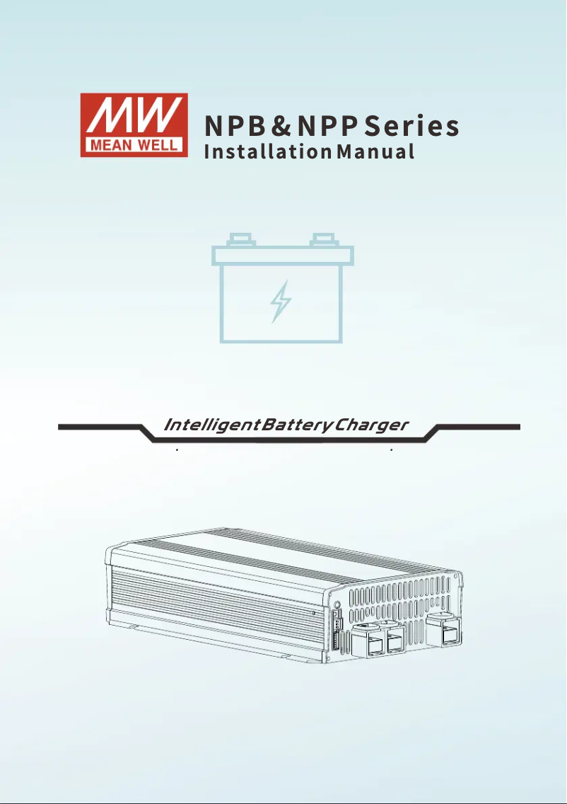 Page 1 de la notice Manuel utilisateur Mean Well NPB-1200-48