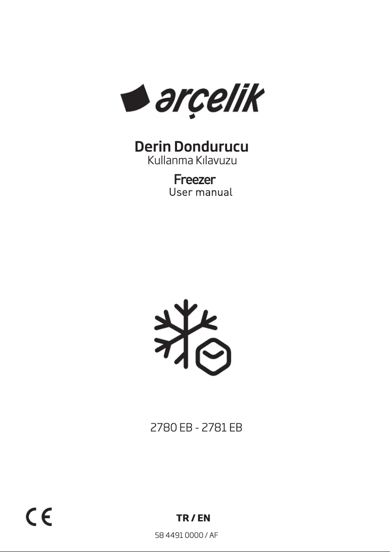 Page n°1 - Manuel utilisateur Arçelik 2781 EB