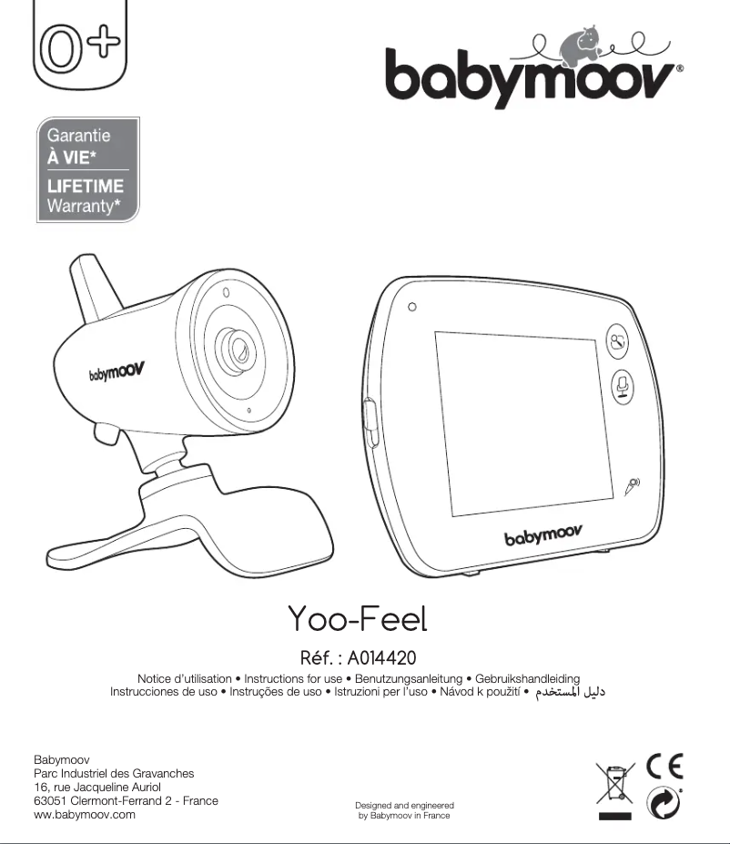 Page 1 de la notice Manuel utilisateur Babymoov YOO-Feel A014420