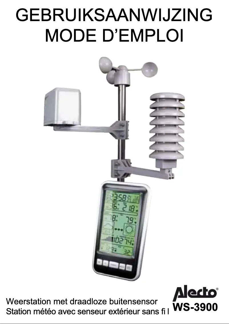 Page n°1 - Manuel utilisateur Alecto WS-3900