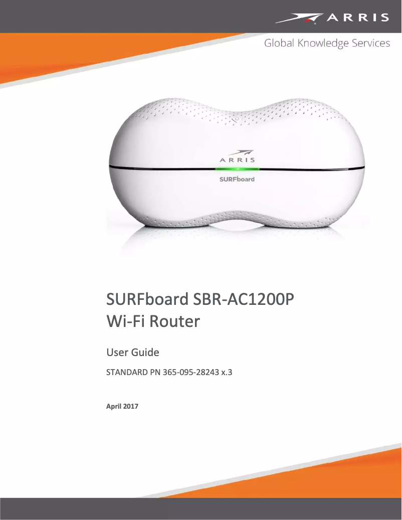 Image de la première page du manuel de l'appareil SURFboard SBR-AC1200P