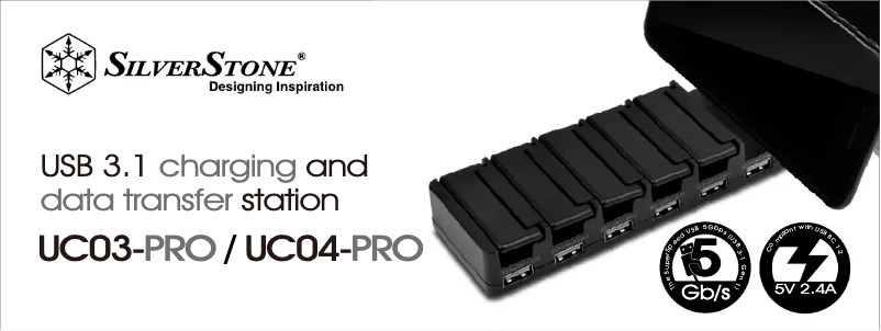 Page 1 de la notice Manuel utilisateur Silverstone UC03-PRO