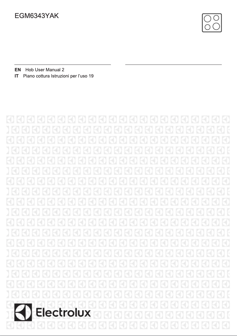 Página 1 del manual Manual de usuario Electrolux EGM6343YAK