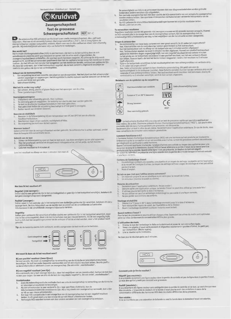 Page 1 de la notice Manuel utilisateur Kruidvat W1-C