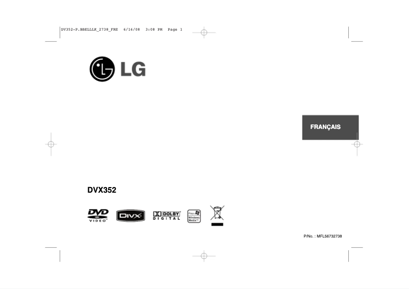 Página 1 del manual Manual de usuario LG DVX352