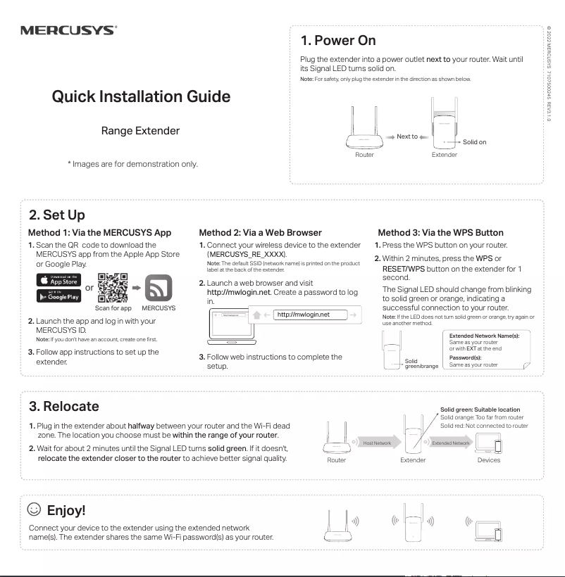Page n°1 - Guide d'installation Mercusys ME50G