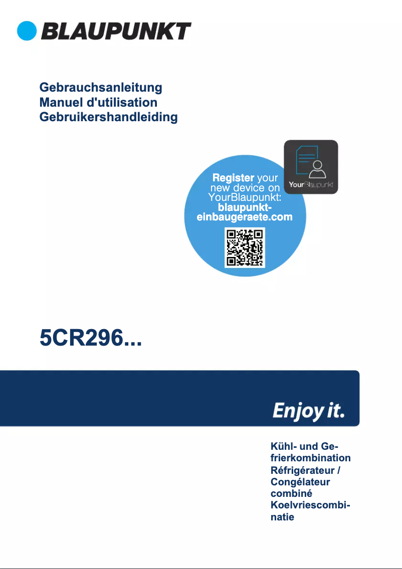 Image de la première page du manuel de l'appareil 5CR296FD0