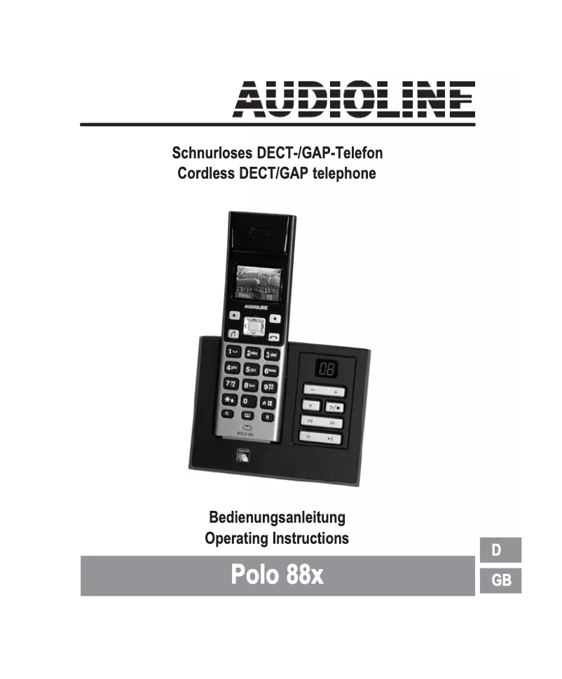 Página 1 del manual Manual de usuario Audioline Polo 883